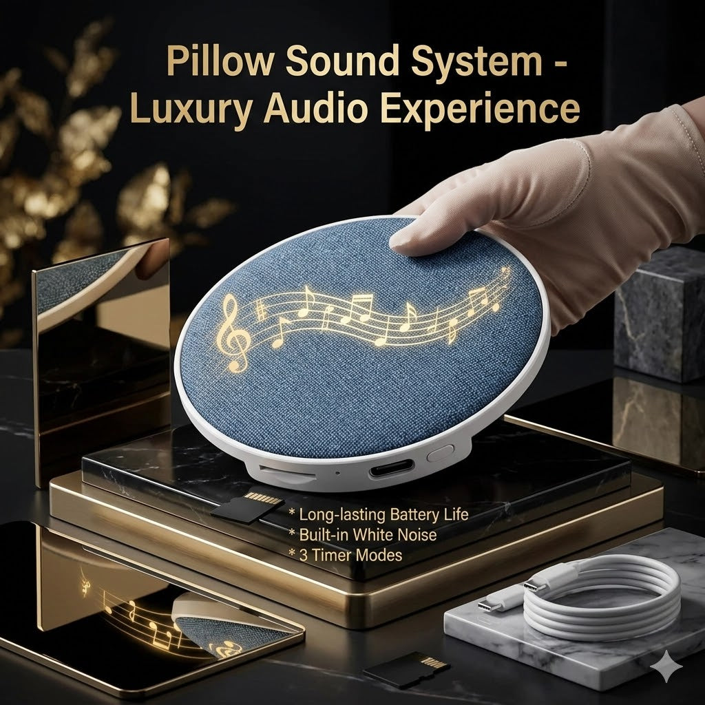 Under Pillow Sleep Speaker, Bluetooth Speaker, Integrated White Noise Sleep Technology